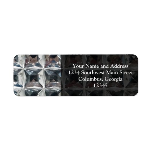 Crystal Ice Block Print Etiket (Voorkant)