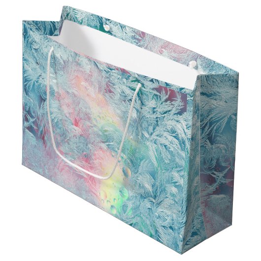 Crystal Ice Colors Gift Bag Groot Cadeauzakje (Voorkant Gekanteld)