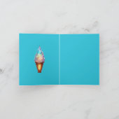 Crystal Ice Cream Cone Bedankkaart (Binnen)