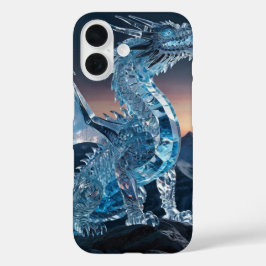 Crystal Ice Dragon iPhone 16 Hoesje