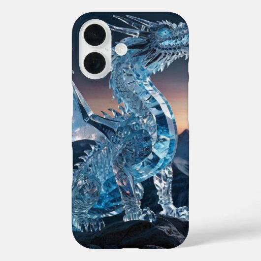 Crystal Ice Dragon Case-Mate iPhone Case (Achterkant)