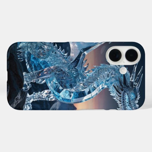 Crystal Ice Dragon Case-Mate iPhone Case (Achterkant (horizontaal))