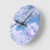 Crystal Ice Dragon Ronde Klok (Hoek)