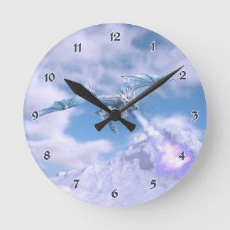 Crystal Ice Dragon Ronde Klok