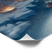 Crystal Ice World Fantasy Art Glossy Poster (Hoek)