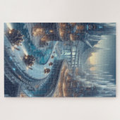 Crystal Ice World Fantasy Art Legpuzzel (Horizontaal)