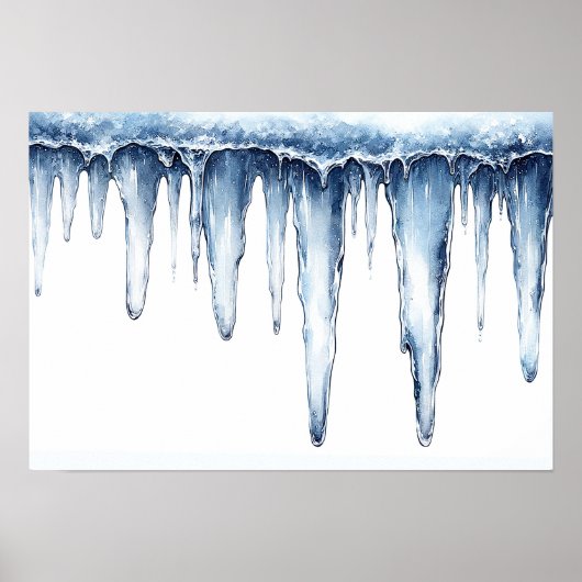 Crystal Icicle Art Poster (Voorkant)
