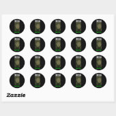 CRYSTAL INDICA SATIVA RONDE STICKER (Vel)