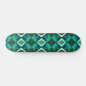 Crystal Jewel Green Emerald Edelsteen May Birthday Persoonlijk Skateboard (Horizontaal)