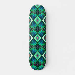 Crystal Jewel Green Emerald Edelsteen May Birthday Persoonlijk Skateboard