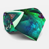 Crystal Jewel Green Emerald Edelsteen May Birthday Stropdas (Opgerold)