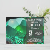 Crystal Jewel Leo Green Peridot Augustus Verjaarda Kaart (Staand voorkant)