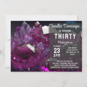 Crystal Jewel Tone Cancer Ruby Red Juli Verjaardag Kaart (Voorkant)