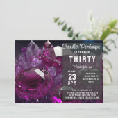 Crystal Jewel Tone Cancer Ruby Red Juli Verjaardag Kaart (Staand voorkant)