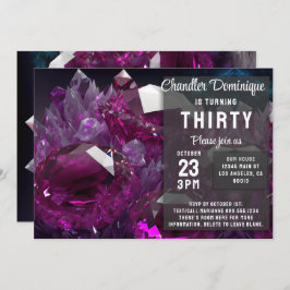 Crystal Jewel Tone Cancer Ruby Red Juli Verjaardag Kaart