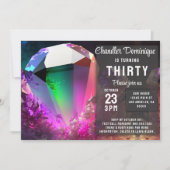 Crystal Jewel Tone Toermalijn Oktober Verjaardag Kaart (Voorkant)