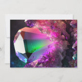 Crystal Jewel Tone Toermalijn Oktober Verjaardag Kaart (Achterkant)