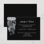 Crystal Kroonluchter 15e Jubileum Respons Kaart (Voorkant / Achterkant)
