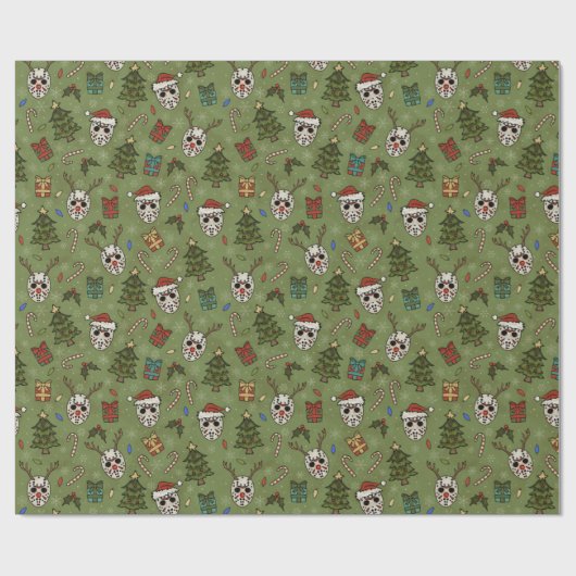 Crystal Lake Creepmas Cadeaupapier (Vlak)