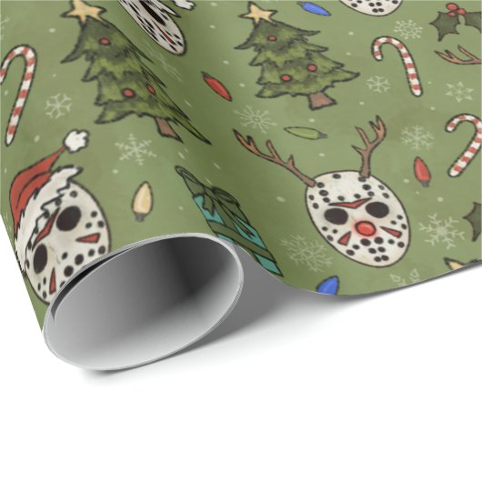 Crystal Lake Creepmas Cadeaupapier (Rol Hoek)