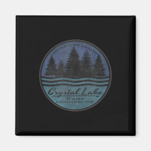 Crystal Lake Kampeeradviseur Avontuur Vintage Retr Magneet