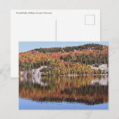 Crystal Lake Reflections, Vermont Briefkaart (Voorkant / Achterkant)