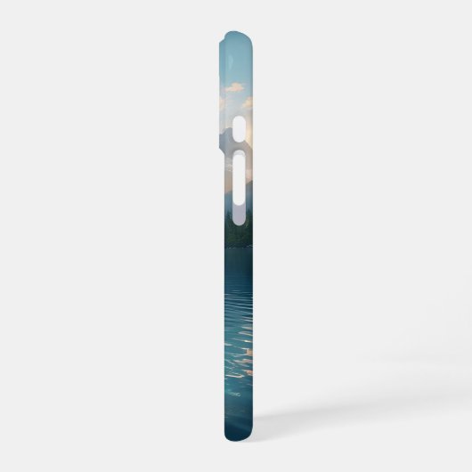 Crystal Lake Serenity iPhone 16 Hoesje (Linkerkant)