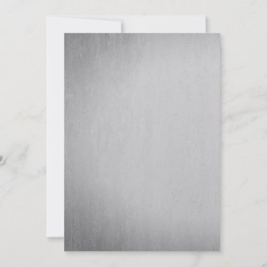 Crystal Light String White Branch Grey Wedding Kaart (Achterkant)