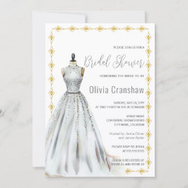 Crystal Look Trouwjurk Vrijgezellenfeest Kaart
