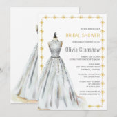 Crystal Look Trouwjurk Vrijgezellenfeest Kaart (Voorkant / Achterkant)