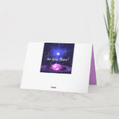 Crystal Lotus Flower Stars Aanpassen Uitnodiging (Achterkant)