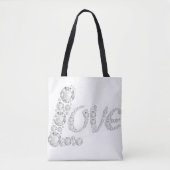 Crystal Love Canvas tas (Voorkant)