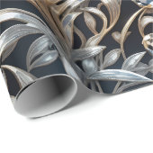 Crystal Luxe Bloemen Filigraan Wrapping Papier (Rol Hoek)