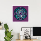 Crystal Mandala 3 Poster (Thuiskantoor)