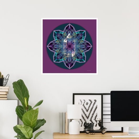 Crystal Mandala 3 Poster (Thuiskantoor)