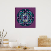 Crystal Mandala 3 Poster (Keuken)
