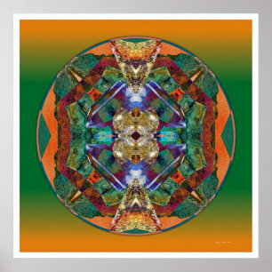 Crystal Mandala 5 Poster