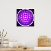 Crystal Mandala Poster (Keuken)