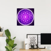 Crystal Mandala Poster (Thuiskantoor)