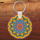 "Crystal Mandala Quilt" Sleutelhanger (Voorkant)