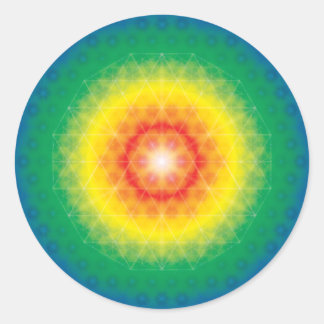 Crystal Mandala Ronde Sticker