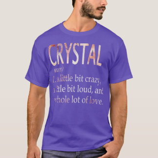 Crystal meisje naam definitie t-shirt