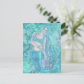 Crystal Mermaid dromen van Renee Lavoie Briefkaart (Staand voorkant)