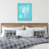Crystal Mermaid dromen van Renee Lavoie Canvas Afdruk (Insitu (Slaapkamer))