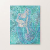 Crystal Mermaid dromen van Renee Lavoie Legpuzzel (Verticaal)