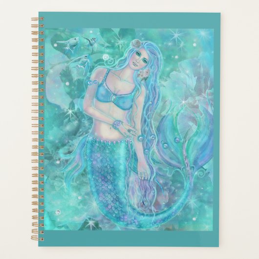 Crystal Mermaid dromen van Renee Lavoie Planner (Voorkant)