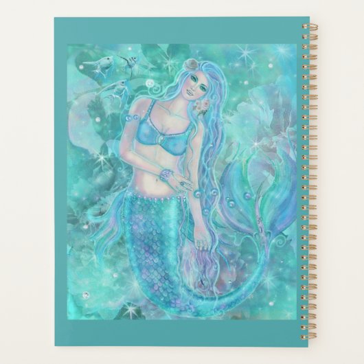 Crystal Mermaid dromen van Renee Lavoie Planner (Achterkant)