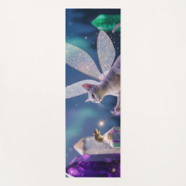 Crystal Mice and Cat Fairy Garden Yogamat