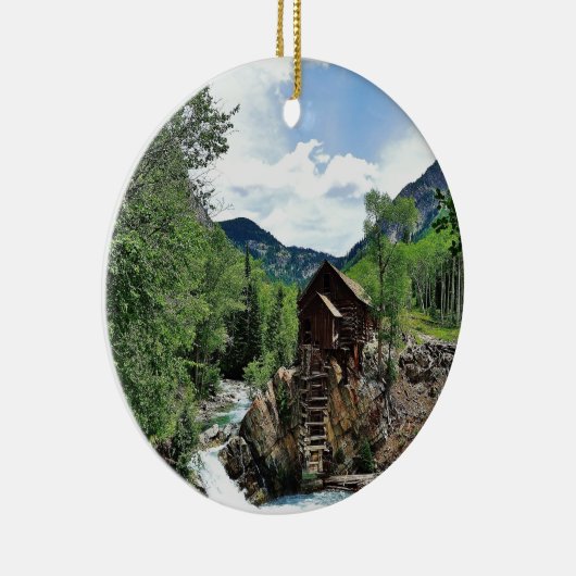 Crystal Mill Colorado Keramisch Ornament (Rechts)