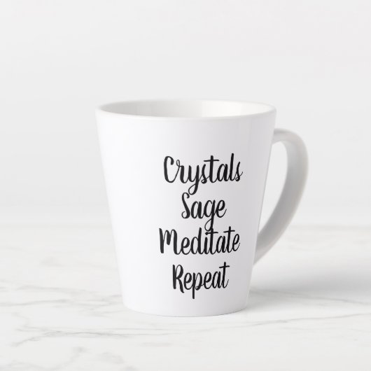 Crystal-Mok Latte Mok (Rechterhoek)
